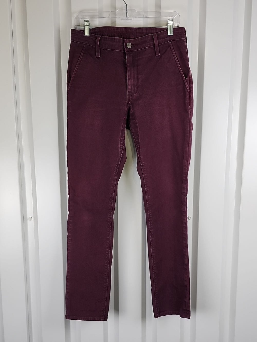 Levi's Men's Commuter Burgundy Slim Jeans Denim Pants 32x32 Fits 30x30 EUC